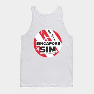 Singapore Soaring: Embracing the Spirit of SIN Airport Tank Top